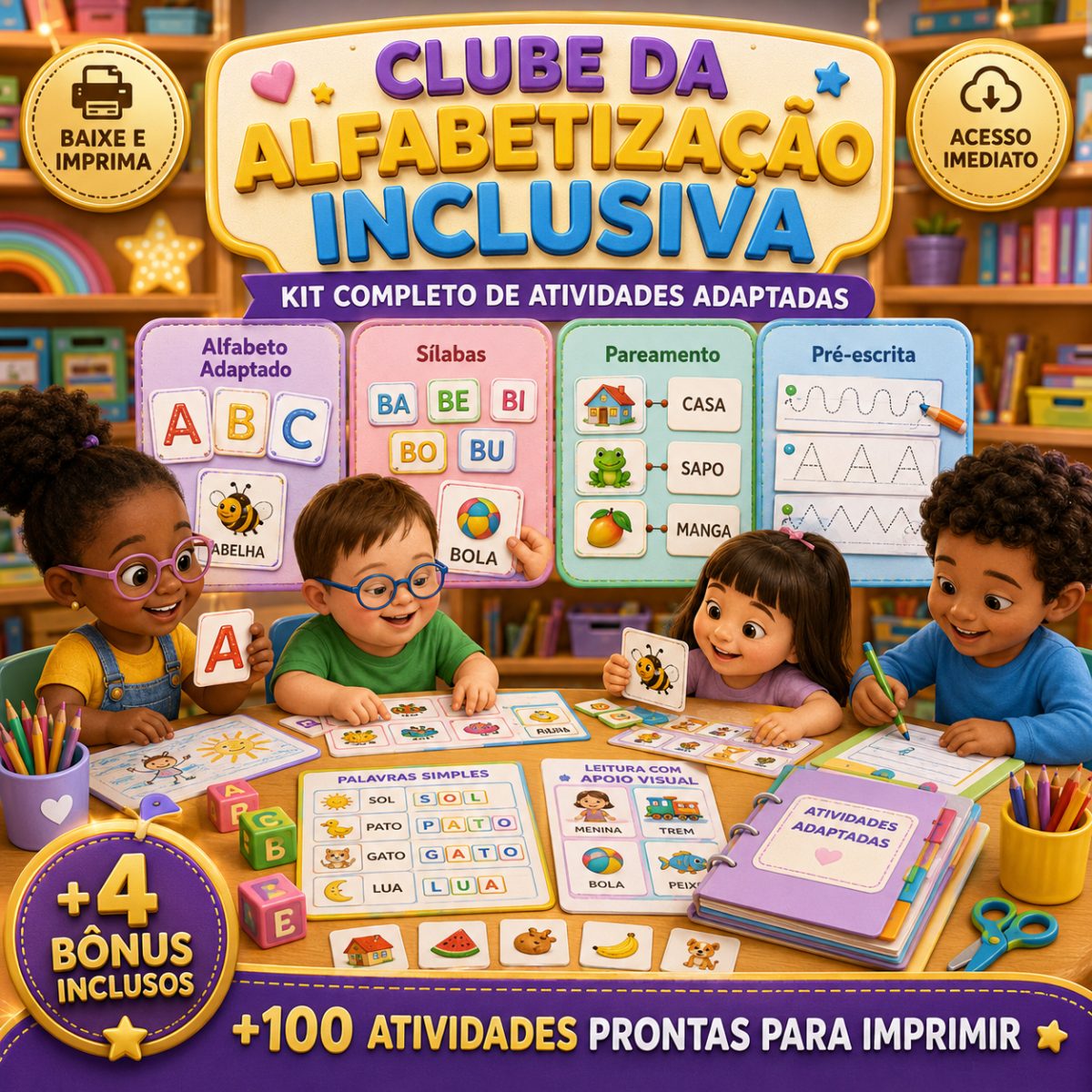 Clube da Alfabetização Inclusiva